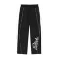 STRDY Signature Reflection Striped Straight-Leg Sweatpants