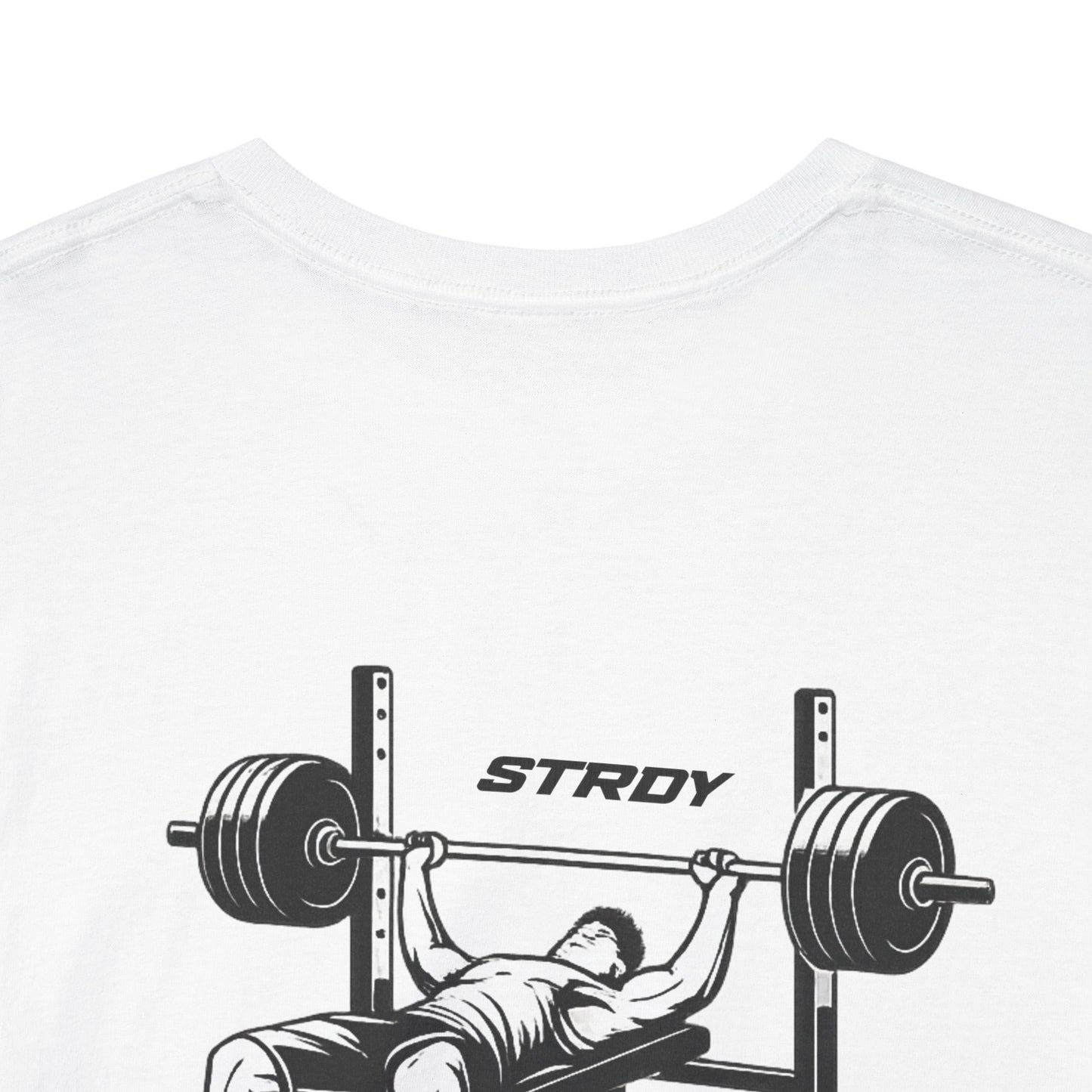 STRDY. “Pressing Today Stronger” Tomorrow graphic T-shirt