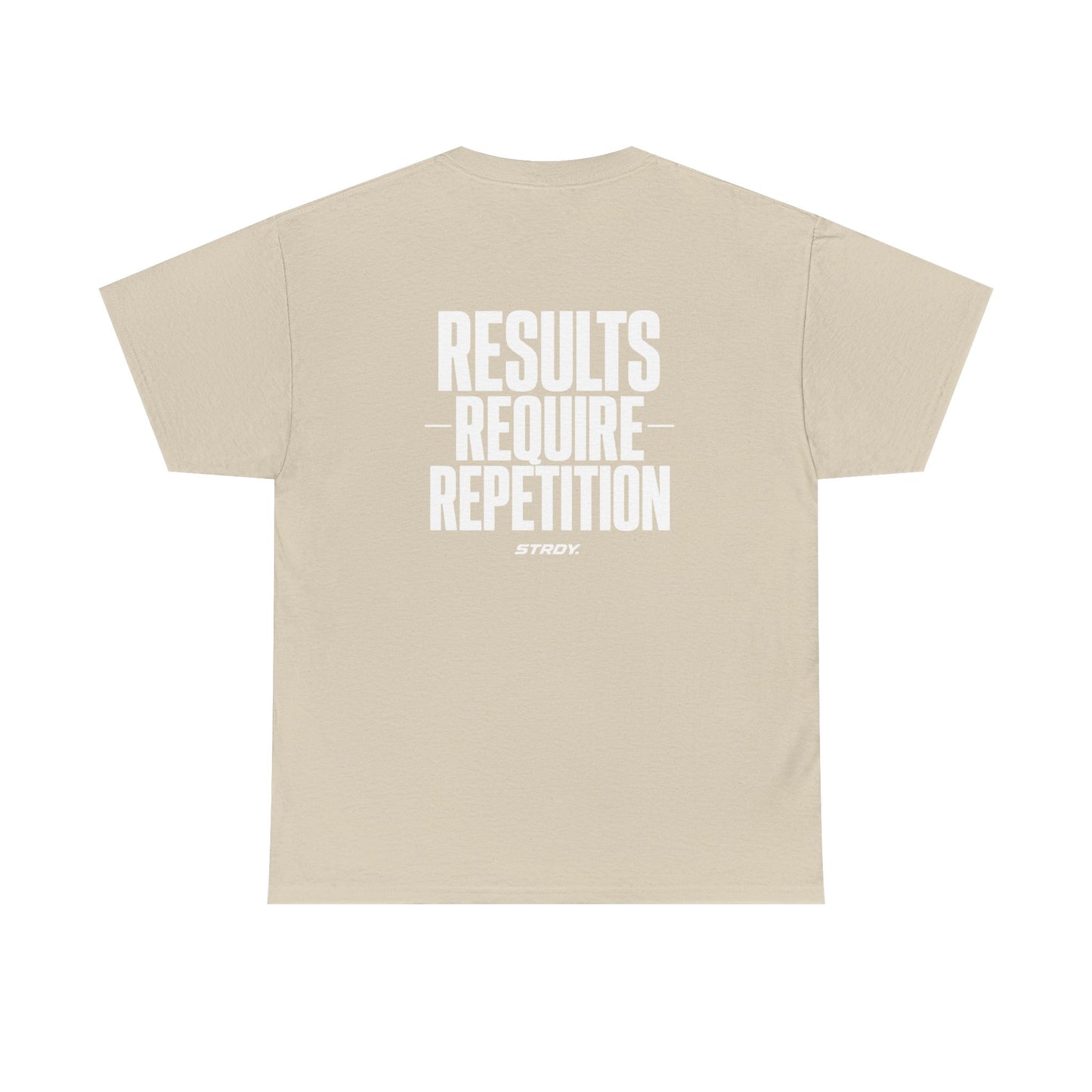 STRDY. “Results Require Repitition” Graphic T-shirt