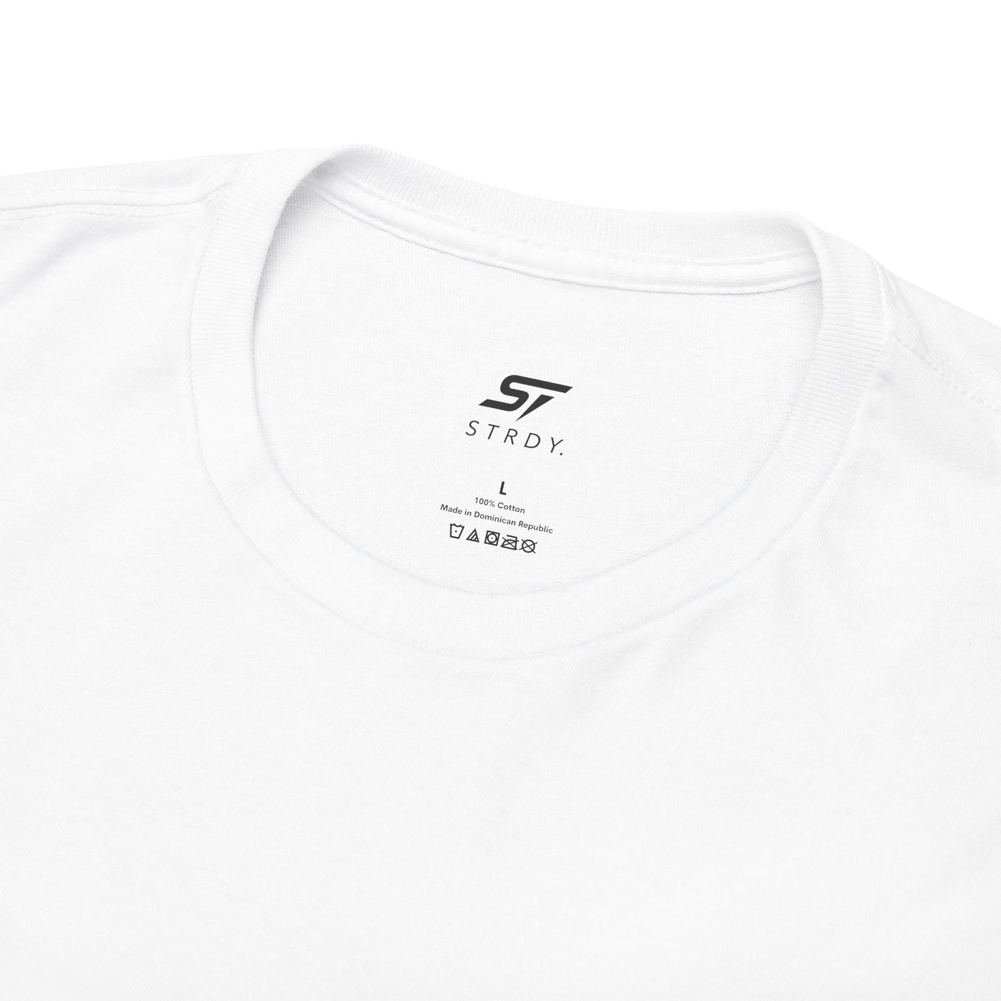 STRDY. “Pressing Today Stronger” Tomorrow graphic T-shirt
