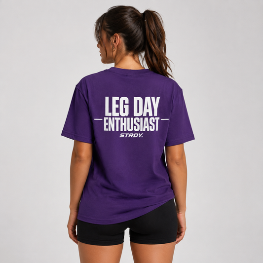 STRDY. “Leg Day Enthusiast” T-shirt