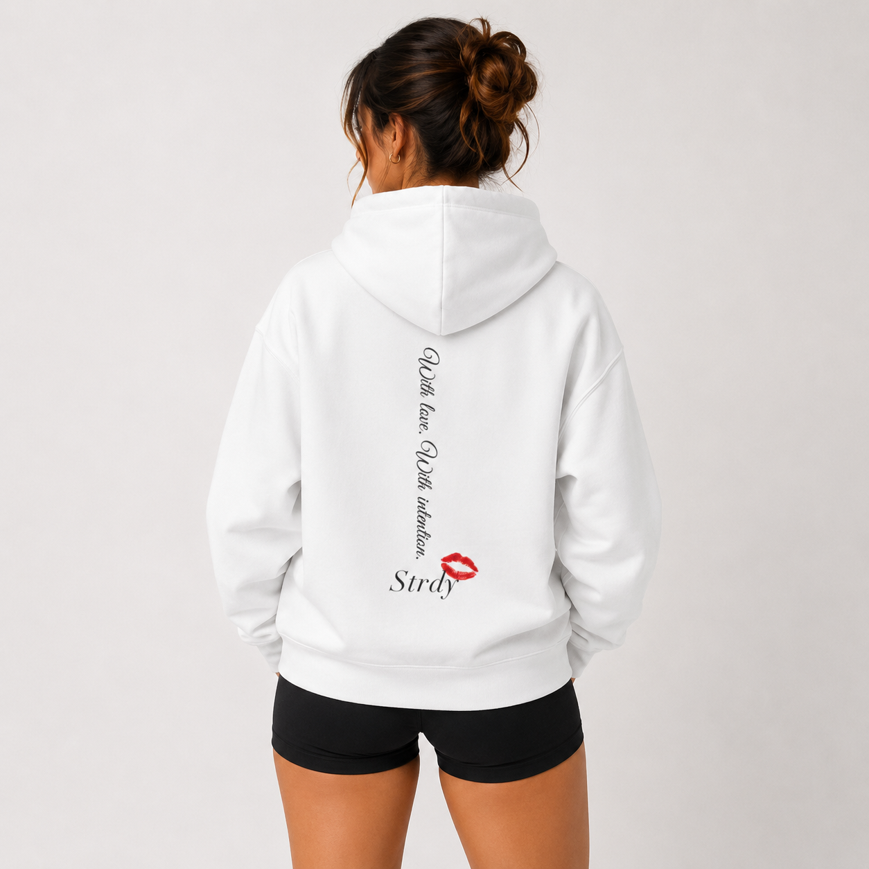 CLUB 26 “with love. with intention.” back graphic Hoodie
