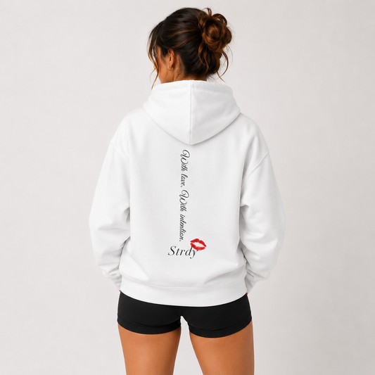 CLUB 26 “with love. with intention.” back graphic Hoodie