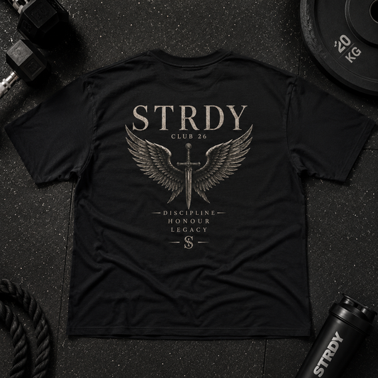 CLUB 26 “discipline,Honour,Legacy” Graphic T-shirt