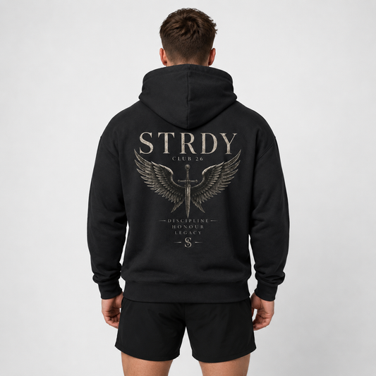 CLUB 26 “Discipline,honour,legacy” Back graphic Hoodie