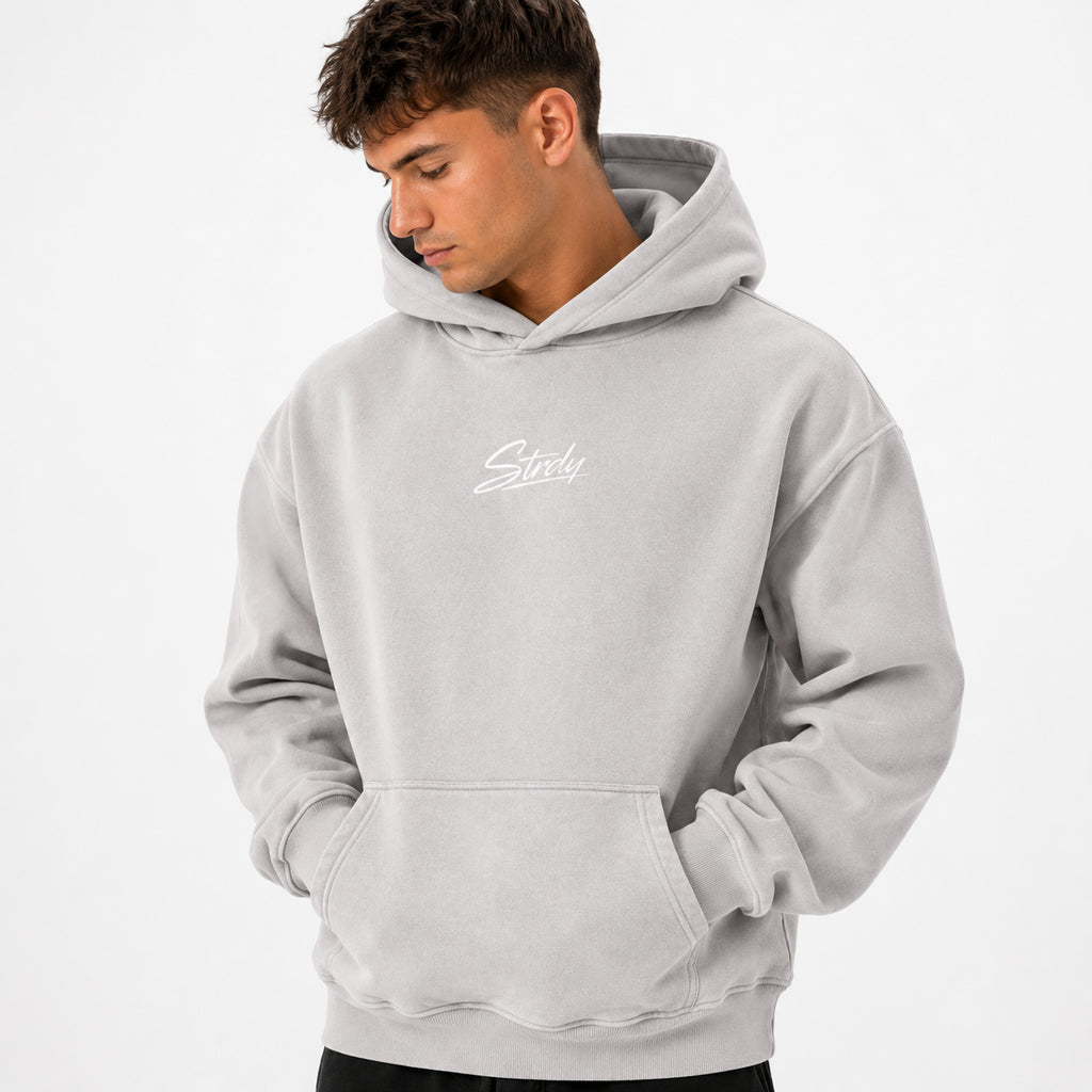 STRDY Signature Snow Wash Fleece Oversize Hoodie